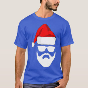 Camiseta Navidades de Santa Claus Gorra barba gafas de sol 