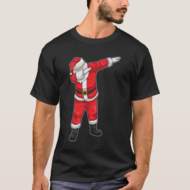 Camiseta Navidades de Santa Claus Hip Hop Dance Dab (Anverso)