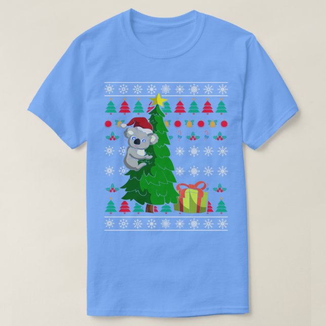 Camiseta Navidades de Santa Claus Koala (Diseño del anverso)