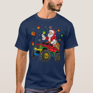 Camiseta navidades de santa claus Monster Truck regalo 2