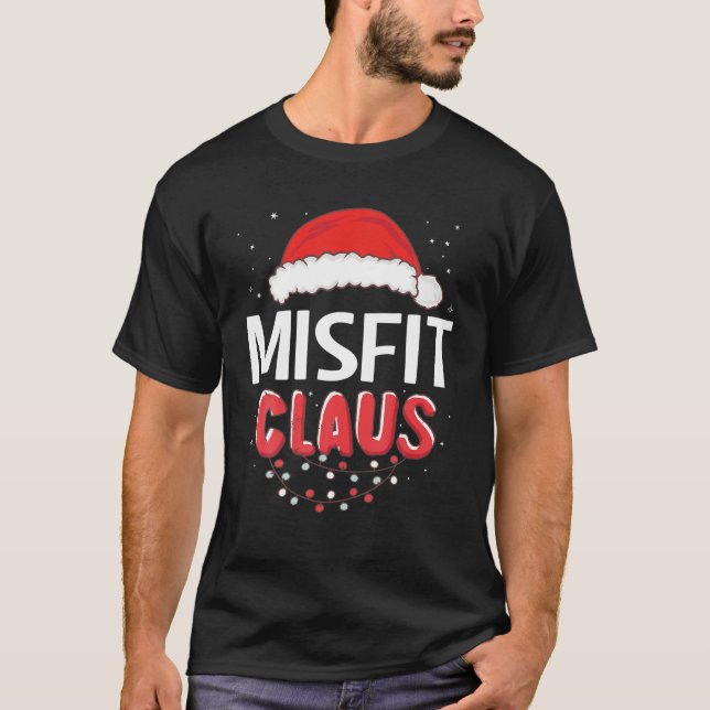 Camiseta Navidades de Santa Claus que no encajan con el dis (Anverso)
