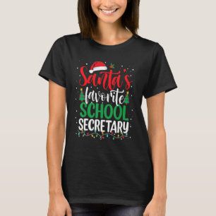 Camiseta Navidades de Santa Claus, secretaria favorita de c