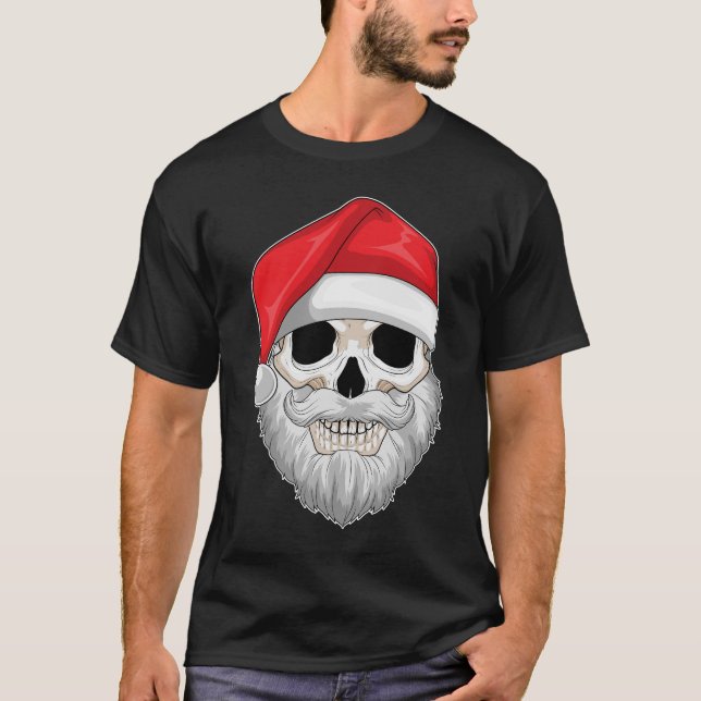 Camiseta Navidades de Santa Claus Skull (Anverso)