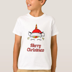 Camiseta Navidades de Santa Claus Unicorn se burlan de la i