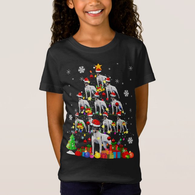 Camiseta Navidades de Santa Dog de Toy Fox Terrier (Anverso)