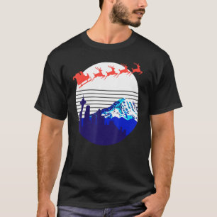 Camiseta Navidades De Santa En Seattle Washington Mt Rainie