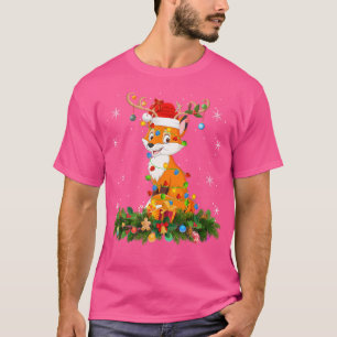 Camiseta Navidades de Santa Fox, Gorra de renos de Navidad