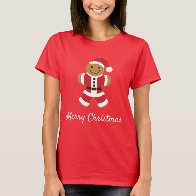 Camiseta Navidades de Santa Gingerbread (Anverso)