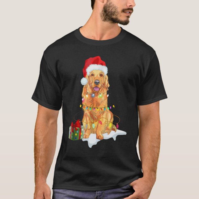 Camiseta Navidades de Santa Golden Recuperever iluminan reg (Anverso)