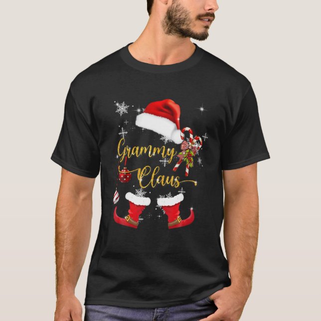 Camiseta Navidades de Santa Grammy Claus que coinciden con  (Anverso)