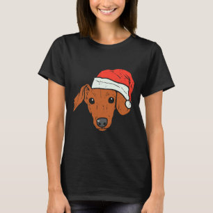 Camiseta Navidades de Santa Hat Dachshund Pjs Xmas Wiener W