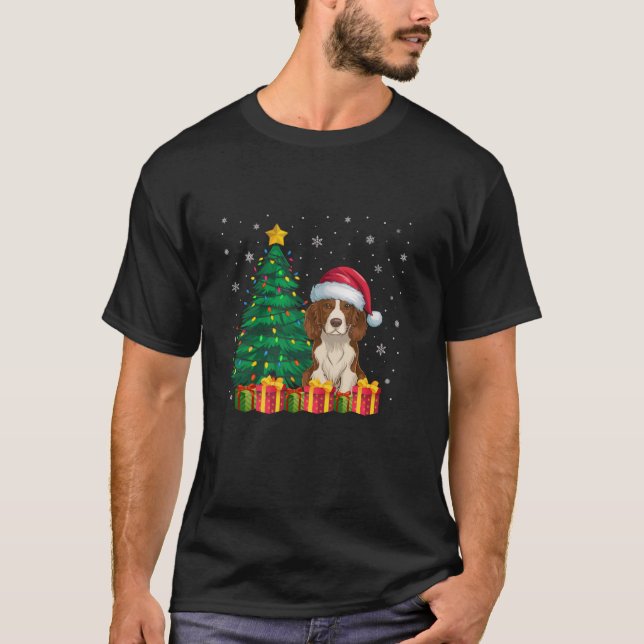 Camiseta Navidades de Santa Hat de la Bretaña feos iluminan (Anverso)