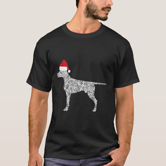 Camiseta Navidades de Santa Hat Doberman (Anverso)