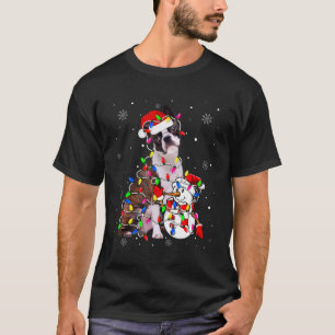 Camiseta Navidades de Santa Hat, el Terrier de Boston, enci