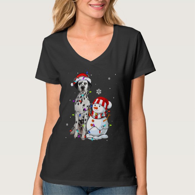 Camiseta Navidades de Santa Hat en Dalmacia (Anverso)