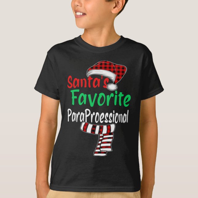 Camiseta Navidades de Santa Hat Santa Paraprofesisio favori (Anverso)