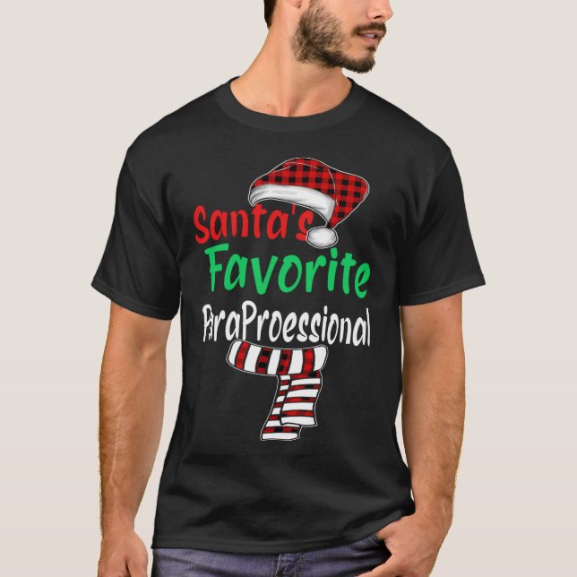 Camiseta Navidades de Santa Hat Santa Paraprofesisio favori (Anverso)