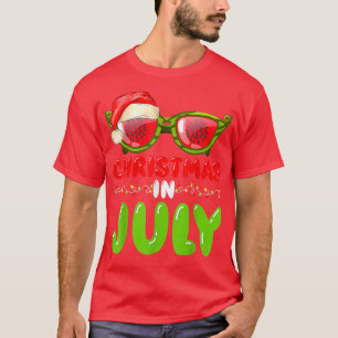 Camiseta Navidades De Santa Hat Watermelon Gafas De Sol En
