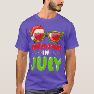 Camiseta Navidades De Santa Hat Watermelon Gafas De Sol En