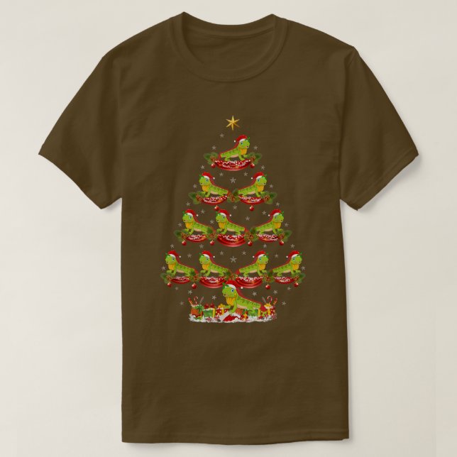 Camiseta Navidades de Santa Iguana Xmas navideños en Iguana (Diseño del anverso)