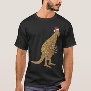 Camiseta Navidades de Santa Kangaroo alumbran animales