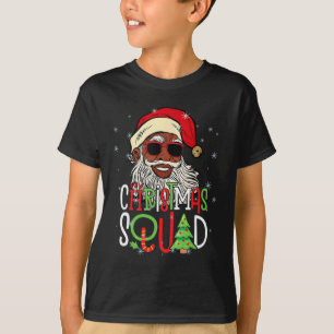 Camiseta Navidades de Santa Lucía Hombres Negros Afroameric