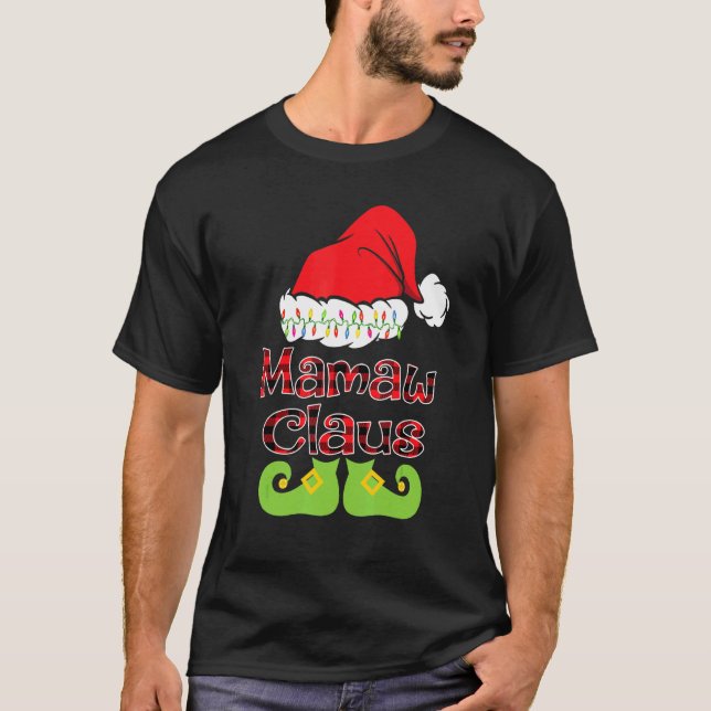 Camiseta Navidades de Santa Mamaw Claus en familia (Anverso)