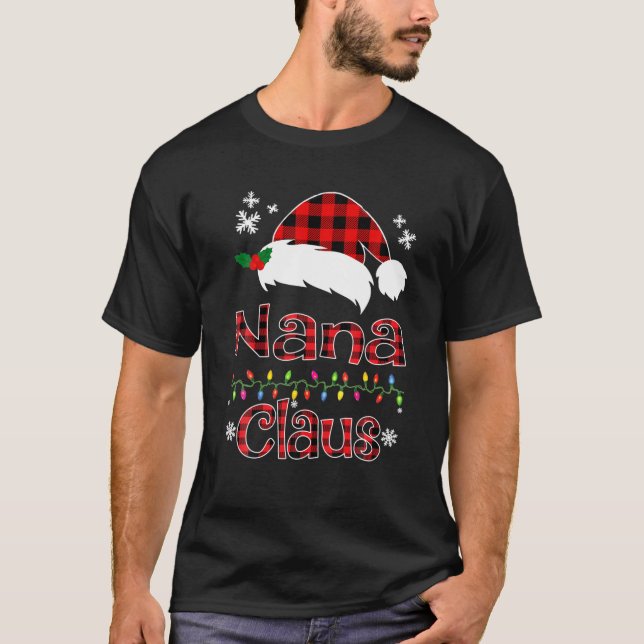 Camiseta Navidades de Santa Nana Claus en familia (Anverso)