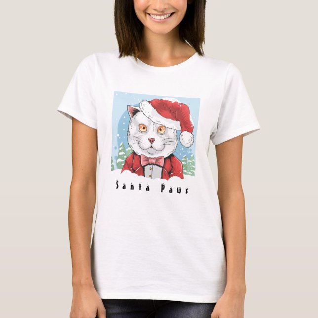 Camiseta Navidades de Santa Paws (Anverso)