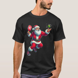 Camiseta Navidades de Santa Pickleball Hombres Niños Hombre