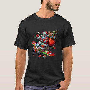 Camiseta Navidades de Santa Pilot despiden a mujeres de árb