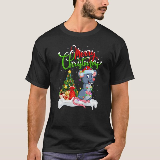 Camiseta Navidades de Santa Rat en Navidad (Anverso)