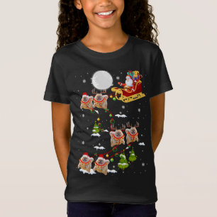 Camiseta Navidades de Santa Riding Pomerania
