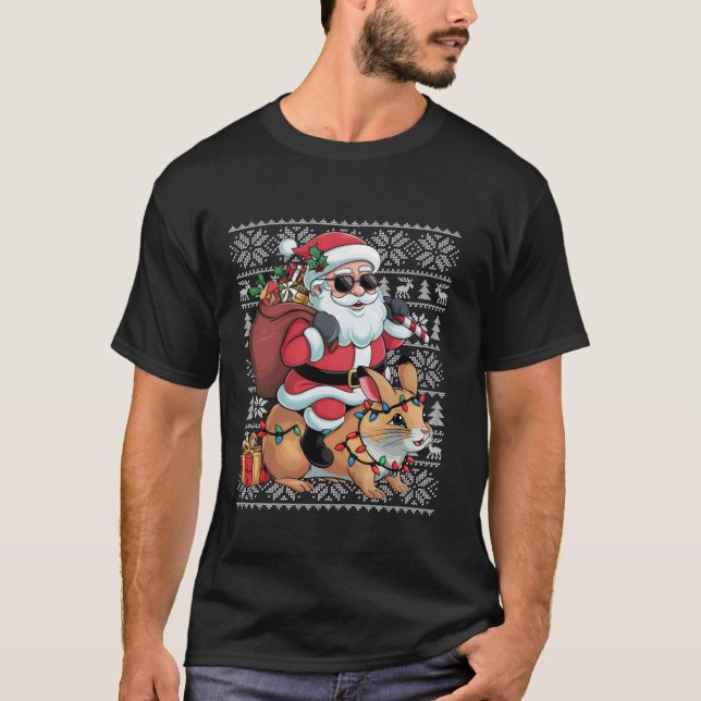 Camiseta Navidades de Santa Rika al estilo navideño (Anverso)