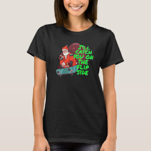 Camiseta Navidades de Santa Skateboard Skateboarding 5