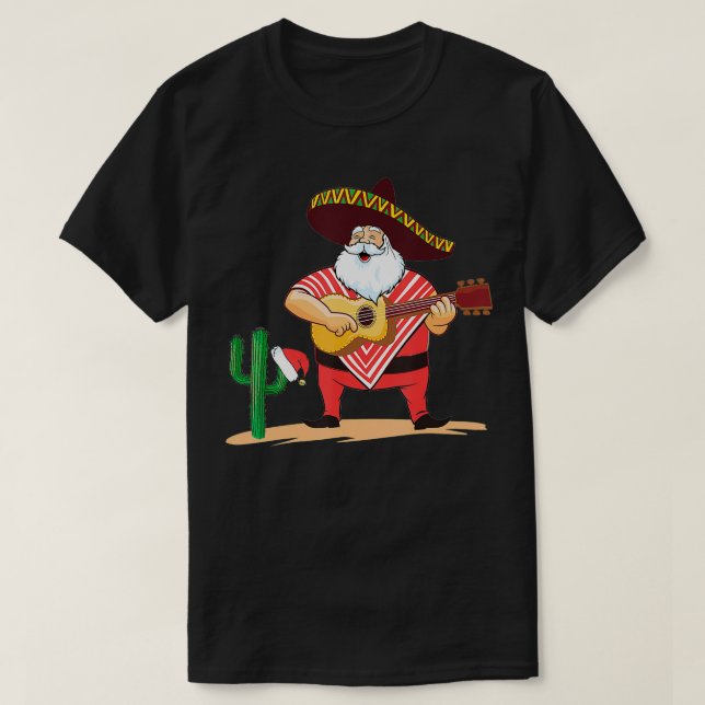 Camiseta Navidades de Santa Sombrero (Diseño del anverso)