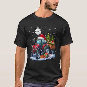 Camiseta Navidades de Santa Tractor Colorful Lights Dr.