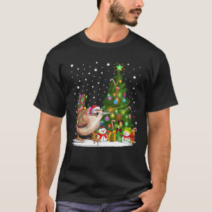Camiseta Navidades de Santa Wren Bird Xmas Light Wren