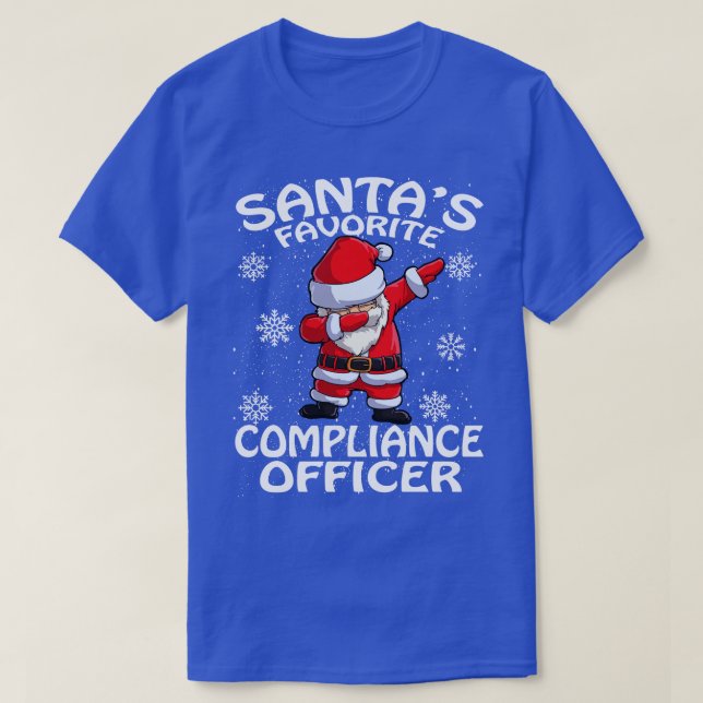 Camiseta Navidades de Santas Favoritos Compliance Officer (Diseño del anverso)