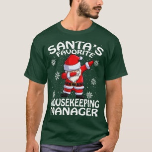 Camiseta Navidades de Santas Favoritos Housekeep Manager