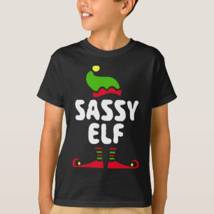 Camiseta Navidades De Sassy Elf Costume Camisas