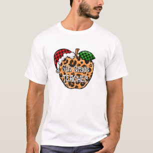 Camiseta Navidades De Sexto Grado Maestría Enjuiciado Leopa