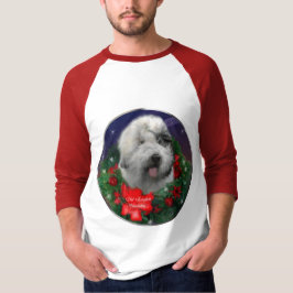 Camiseta Navidades de Sheepdog ingleses viejos regalos