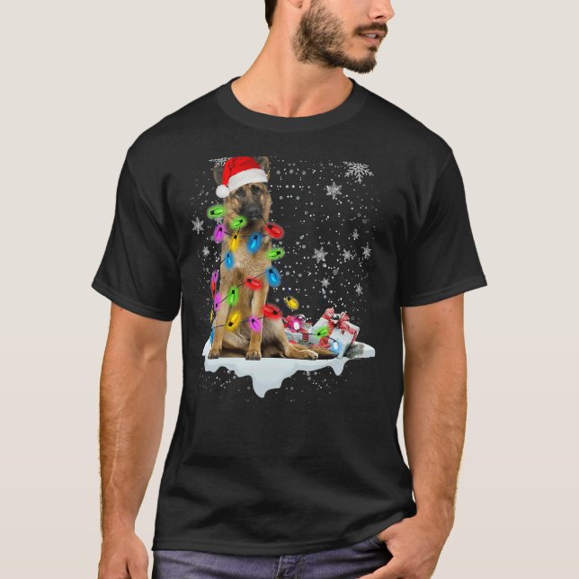 Camiseta Navidades de Shepherd Dog Santa (Anverso)