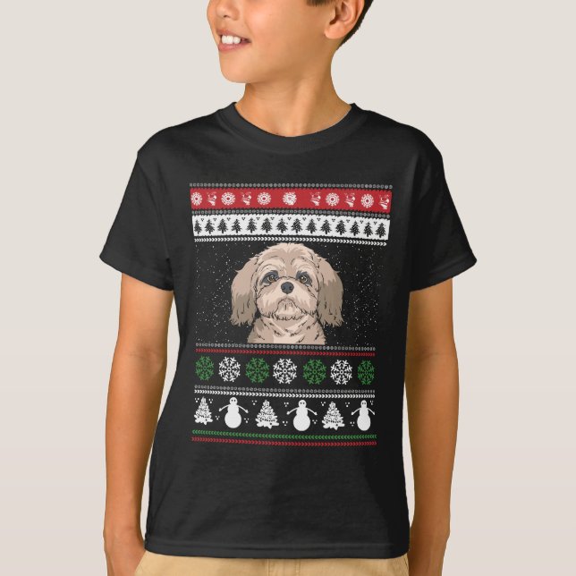 Camiseta Navidades de Shih Tzu (Anverso)