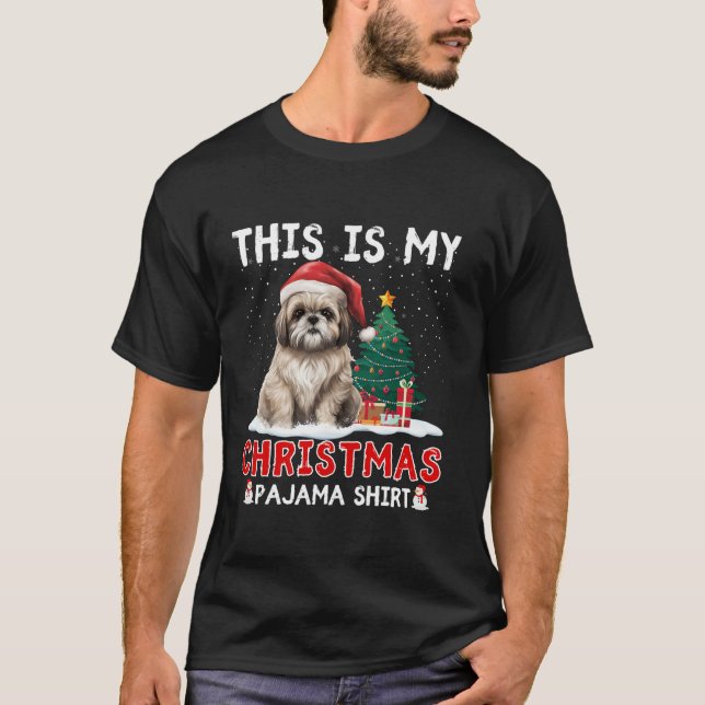 Camiseta Navidades de Shih Tzu Perro Chicas de los niños de (Anverso)