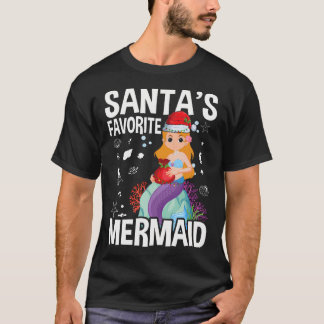 Camiseta Navidades De Sirenas Favoritas De Santa Sede