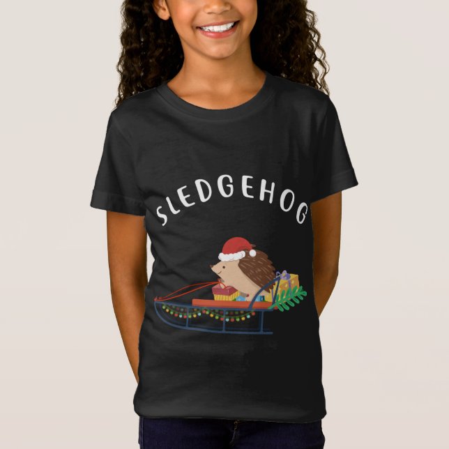Camiseta Navidades de Sledgehog, graciosos y adorables zool (Anverso)