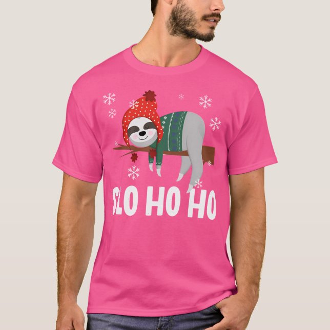 Camiseta Navidades de Slo Ho Sloth (Anverso)