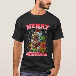 Camiseta Navidades De Snowflakes Empujan A Perro Con Un Som